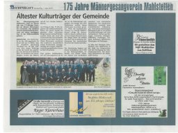 2015_Jubiläumskonzert_Zeitungsberichte